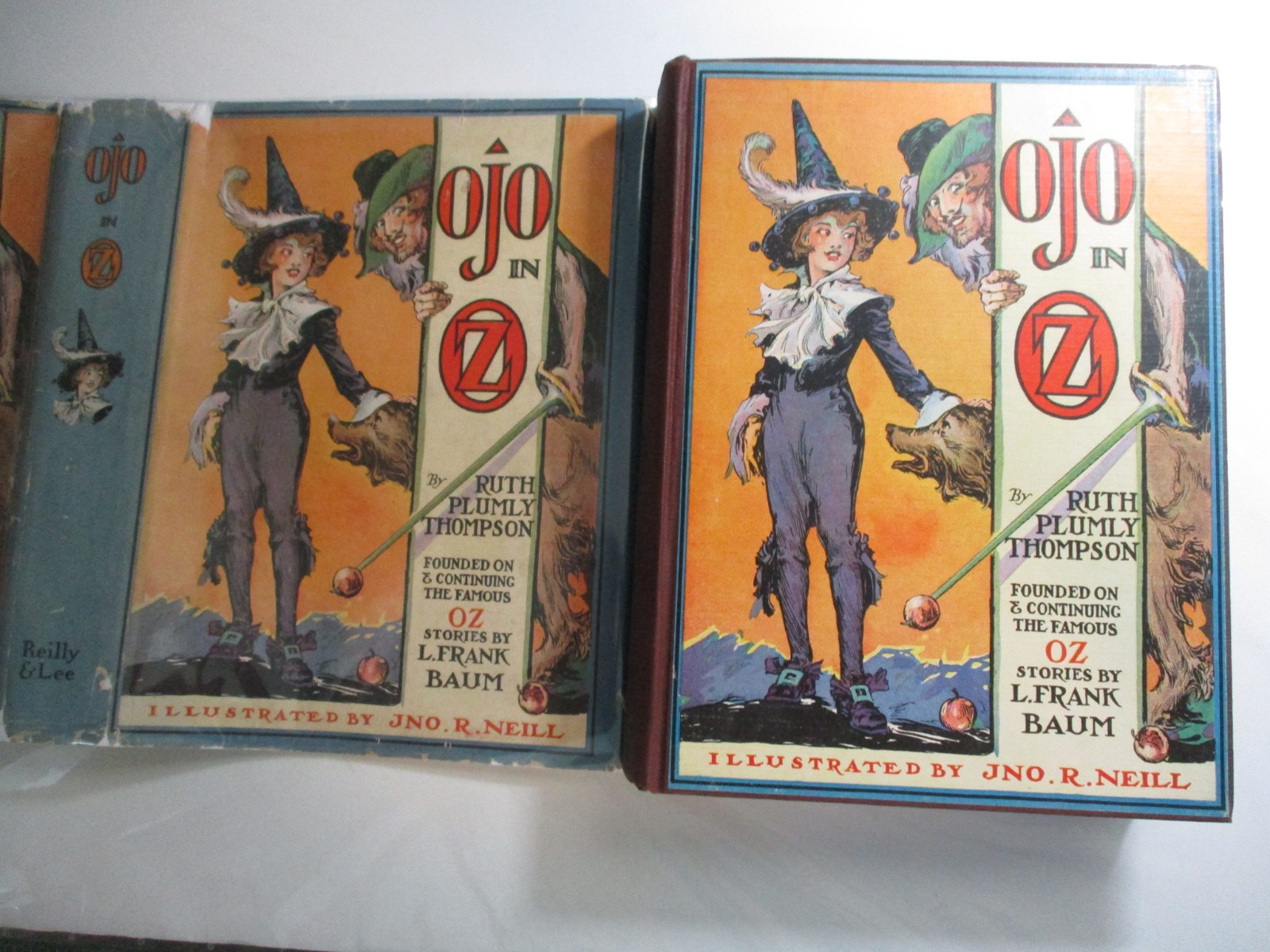 Ojo In Oz, L Frank Baum, Ruth Plumly Thompson, 1st Edition, 12 Color Plates, DJ