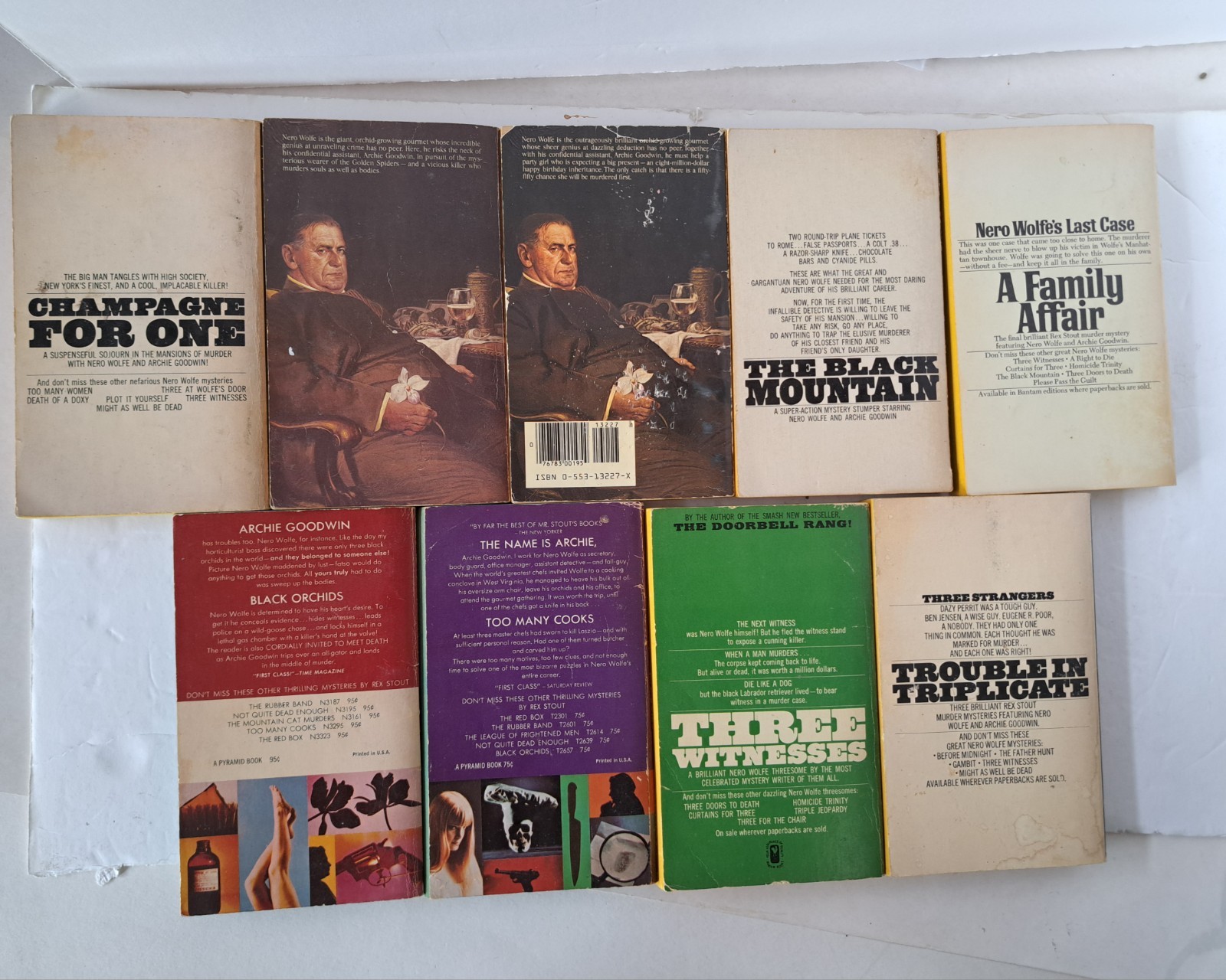 Nero Wolfe by Rex Stout – 9 Book Lot