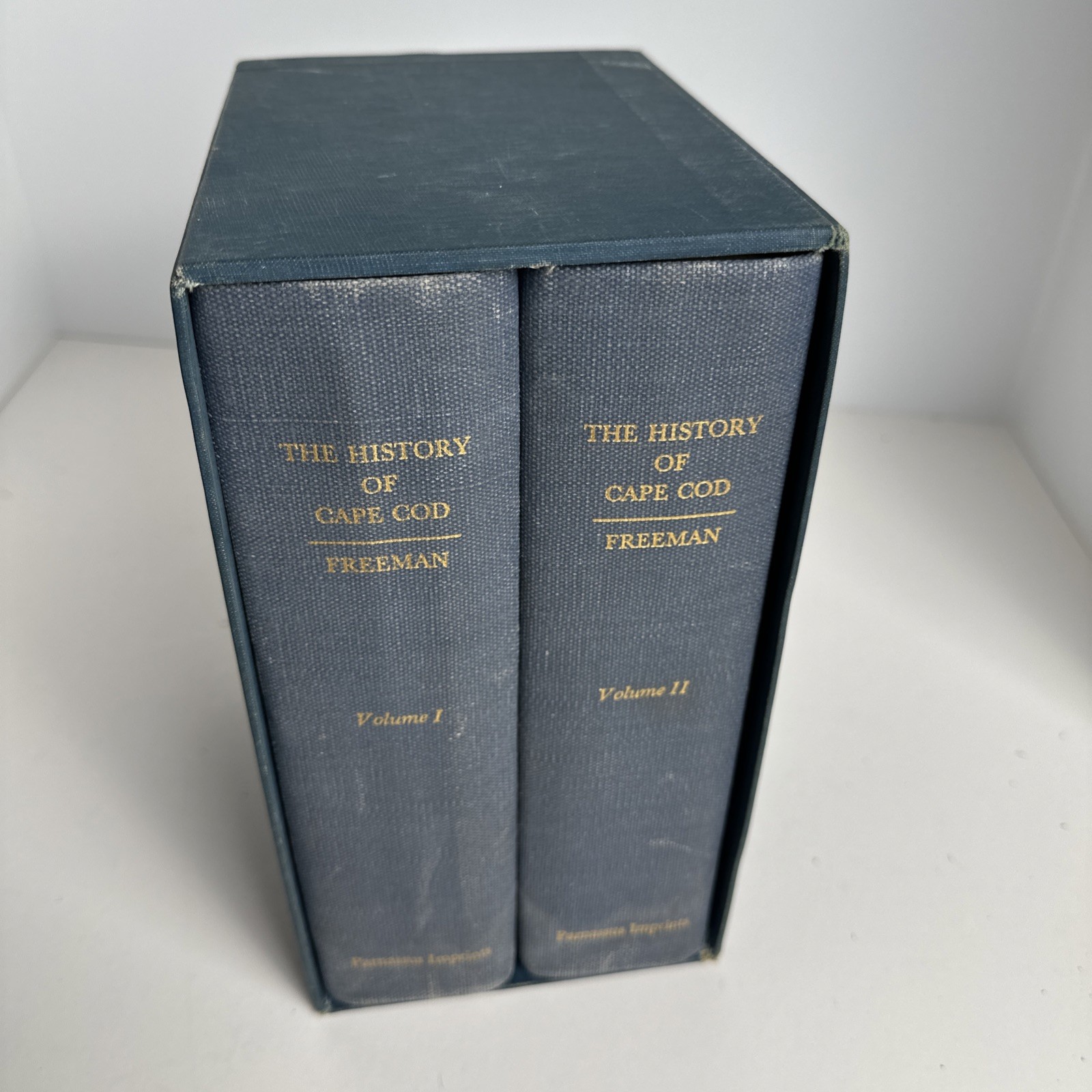 The History Of Cape Cod by Freeman Numbered 1965 Edition 1858 2 Volumes + Box