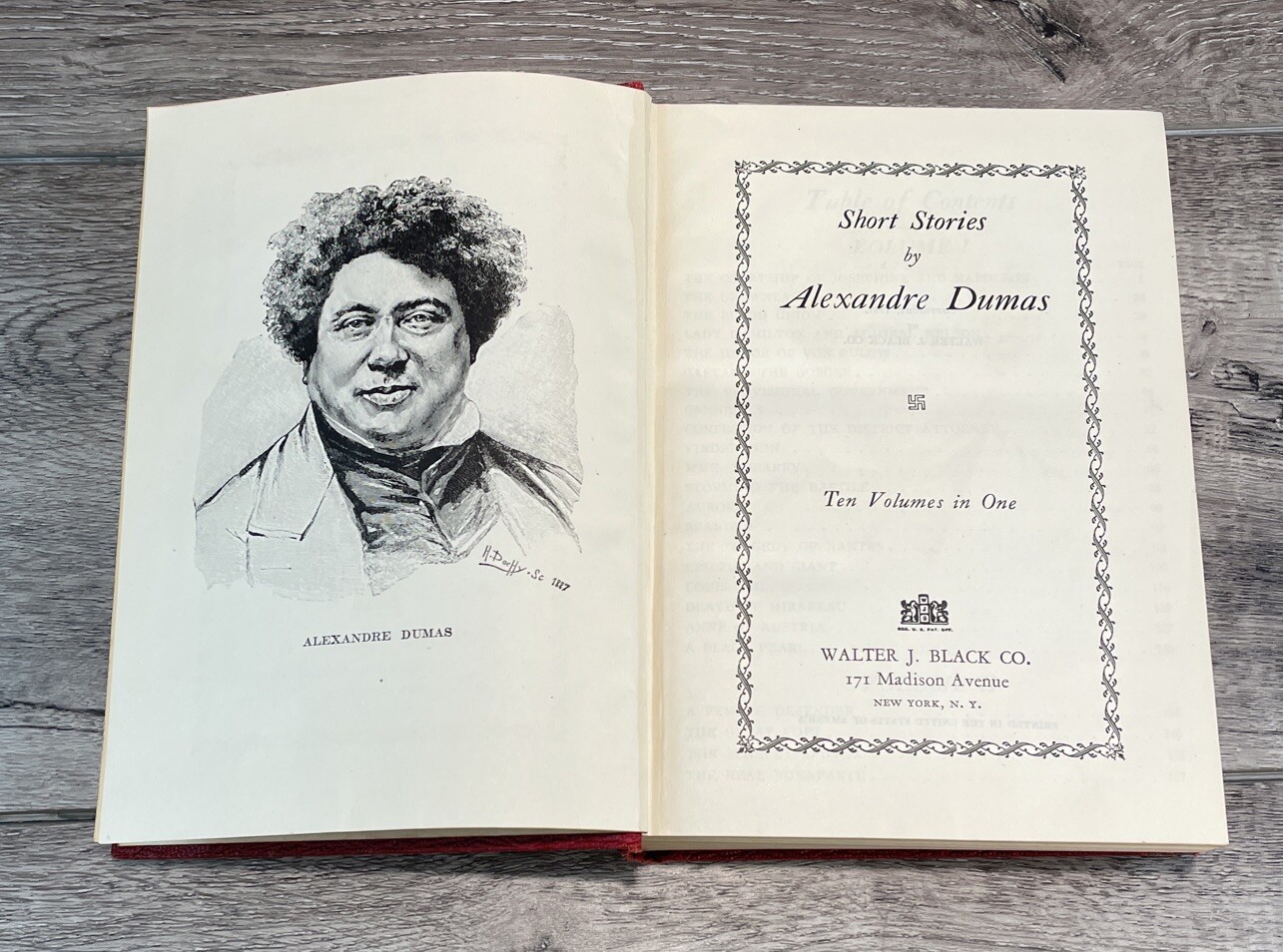 Short Stories by Alexandre Dumas Ten Volumes In One 1927 Vintage Book Classic