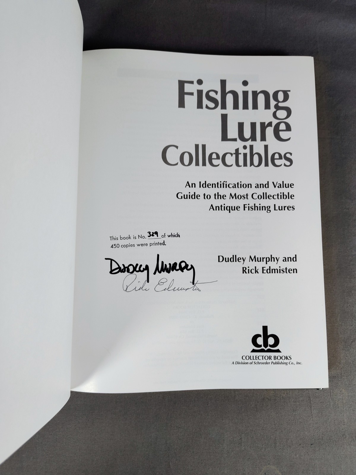 RARE Signed Fishing Lure Collectibles Book LTD ED /450 Slipcase 1st Edition