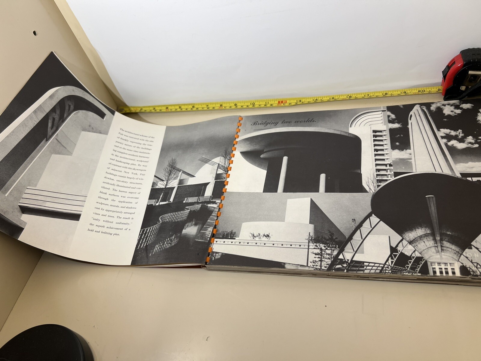 New York Worlds Fair Souvenir Books: Official, Views, Spiral Bound, Paperback