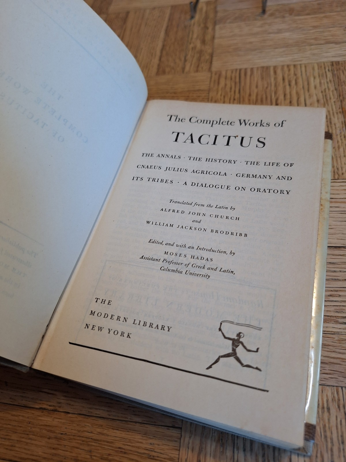 The Complete Works of Tacitus (Modern Library, HCDJ, 1942) Random House