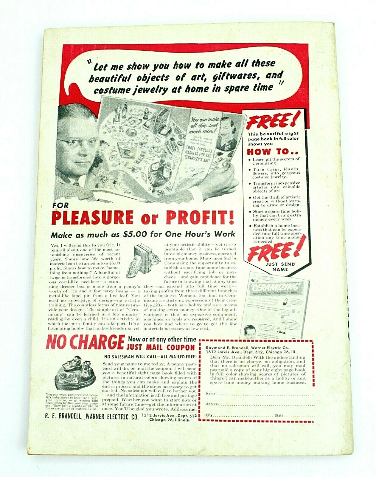1951 SCIENCE AND MECHANICS MAGAZINE MG Sportster LeSabre TOYS Hornet Hydroplane