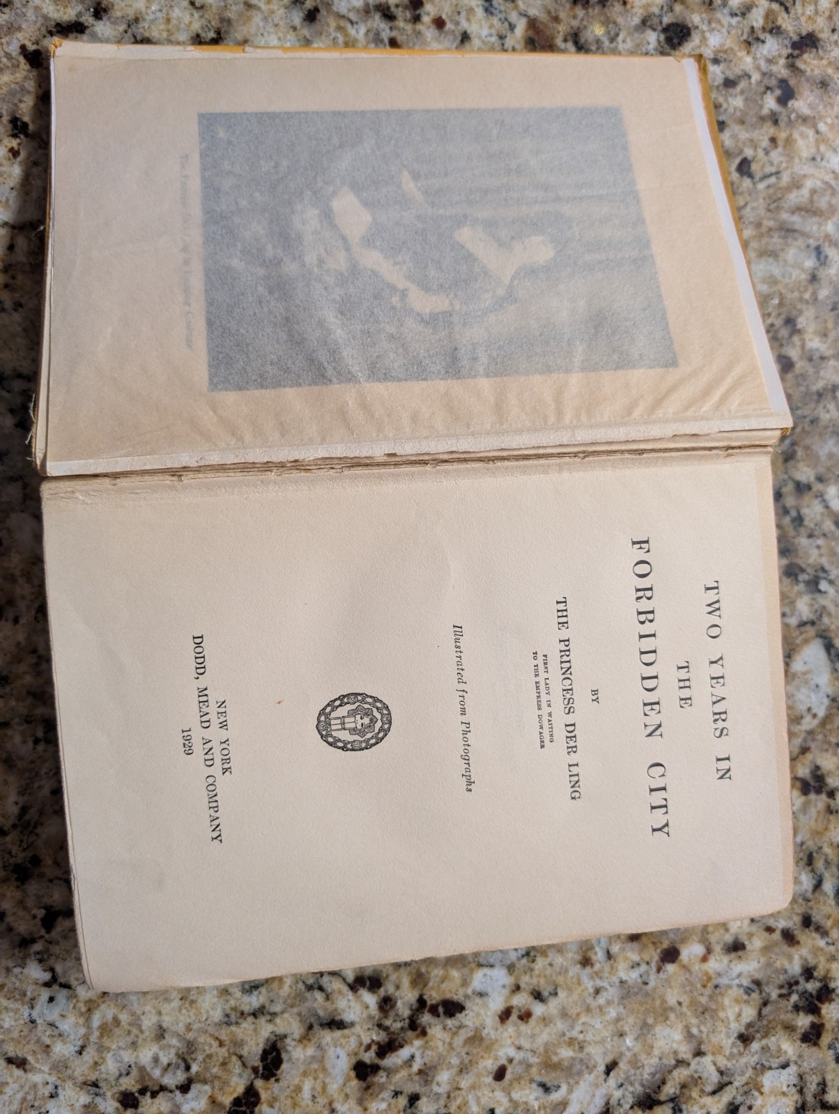 Two Years in the Forbidden City Princess Der Ling 1929 China Antique Book