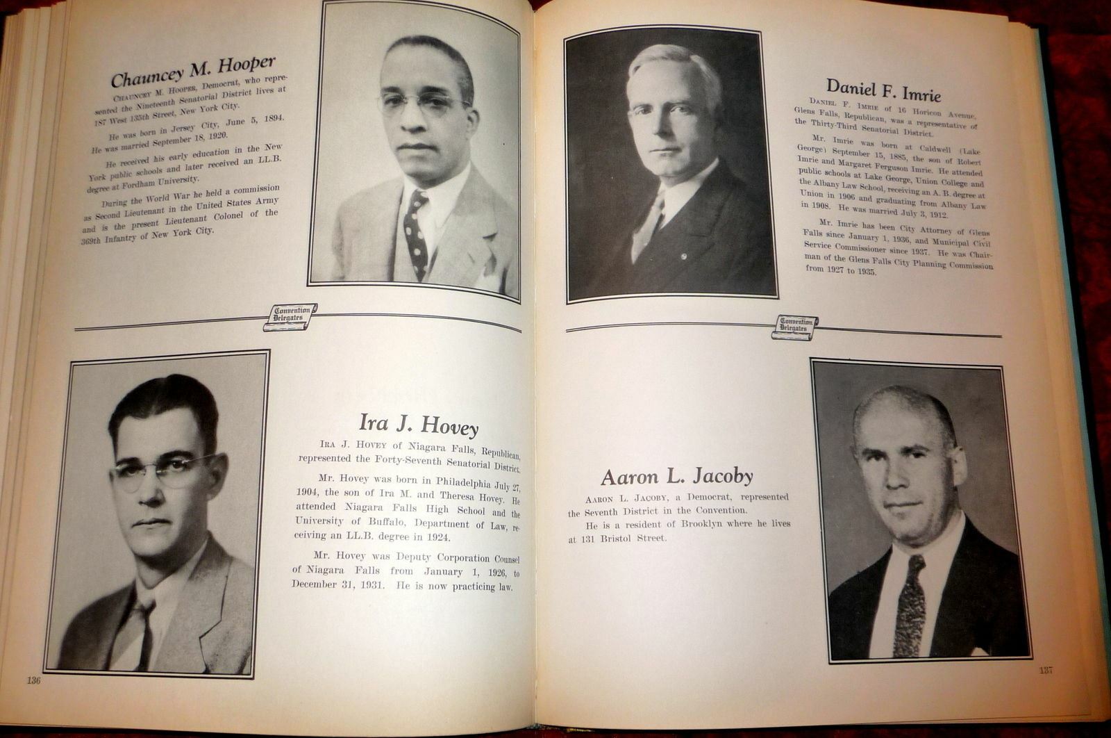 New York State Constitutional Convention Pictorial History 1938 Politics