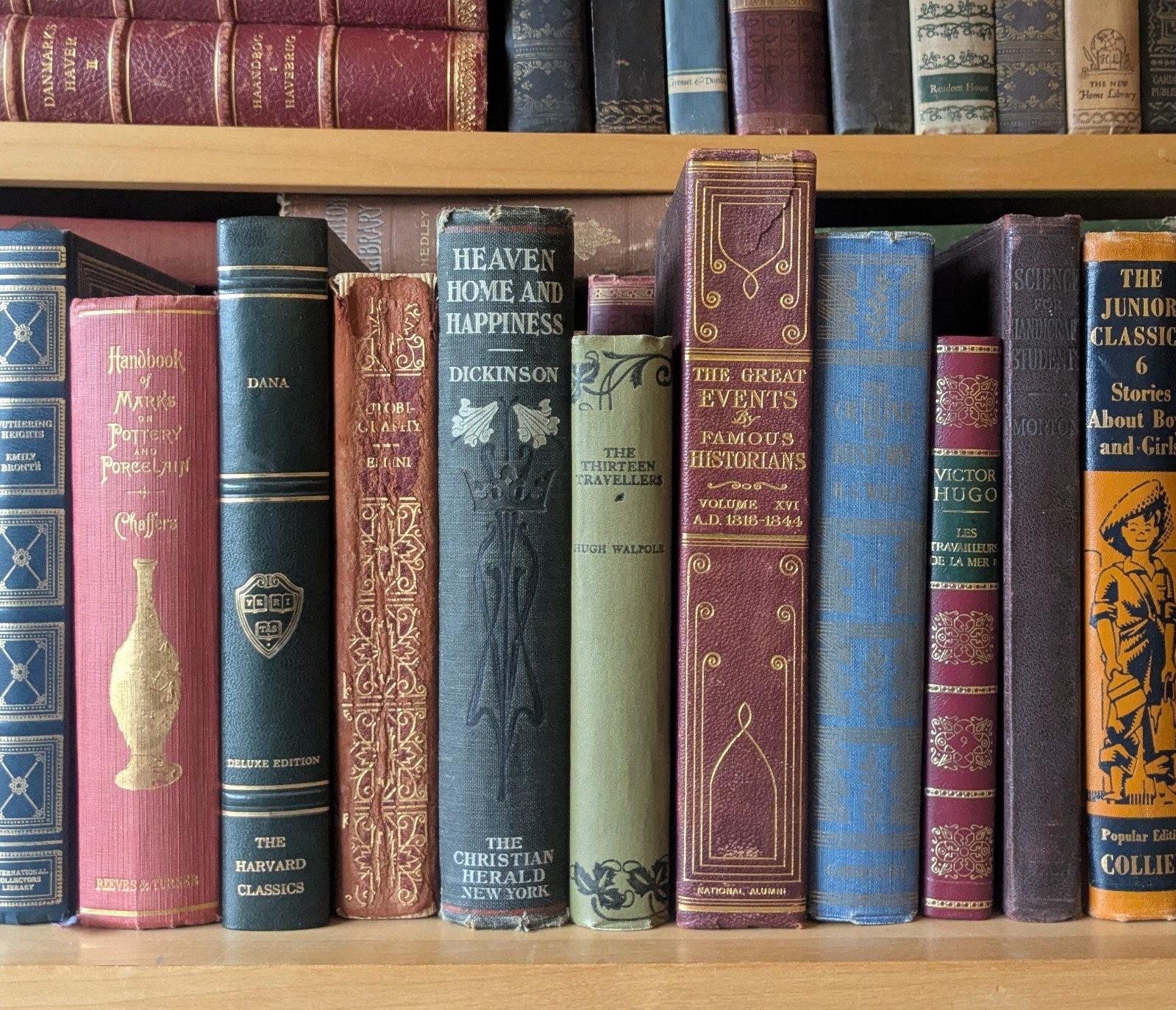 Lot of 8 Vintage Old Rare Antique Hardcover Books – Mixed Color – Random