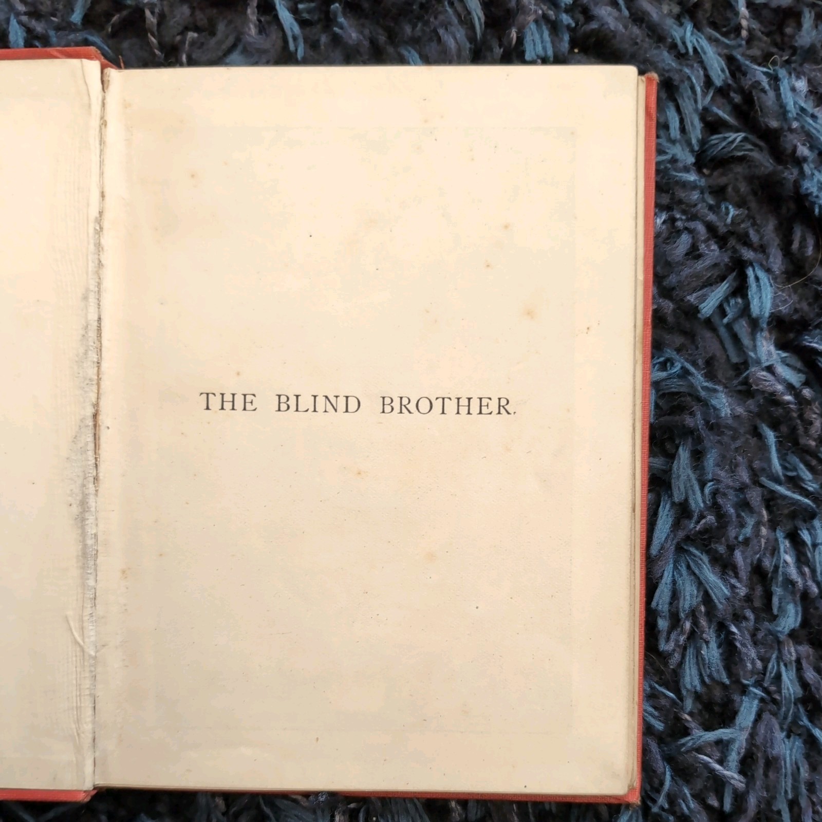 Antique Victorian Book The Blind Brother Homer Greene c1890 Frederick Warne, VGC