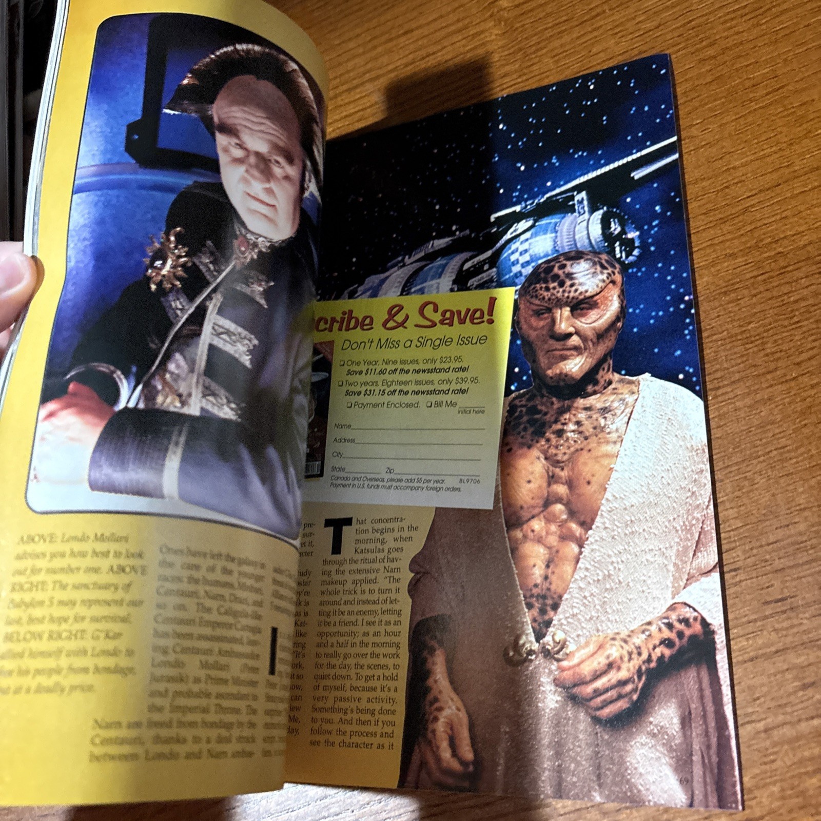VTG Sci-Fi Channel Entertainment Magazine: Jurassic Park Lost World Batman Robin
