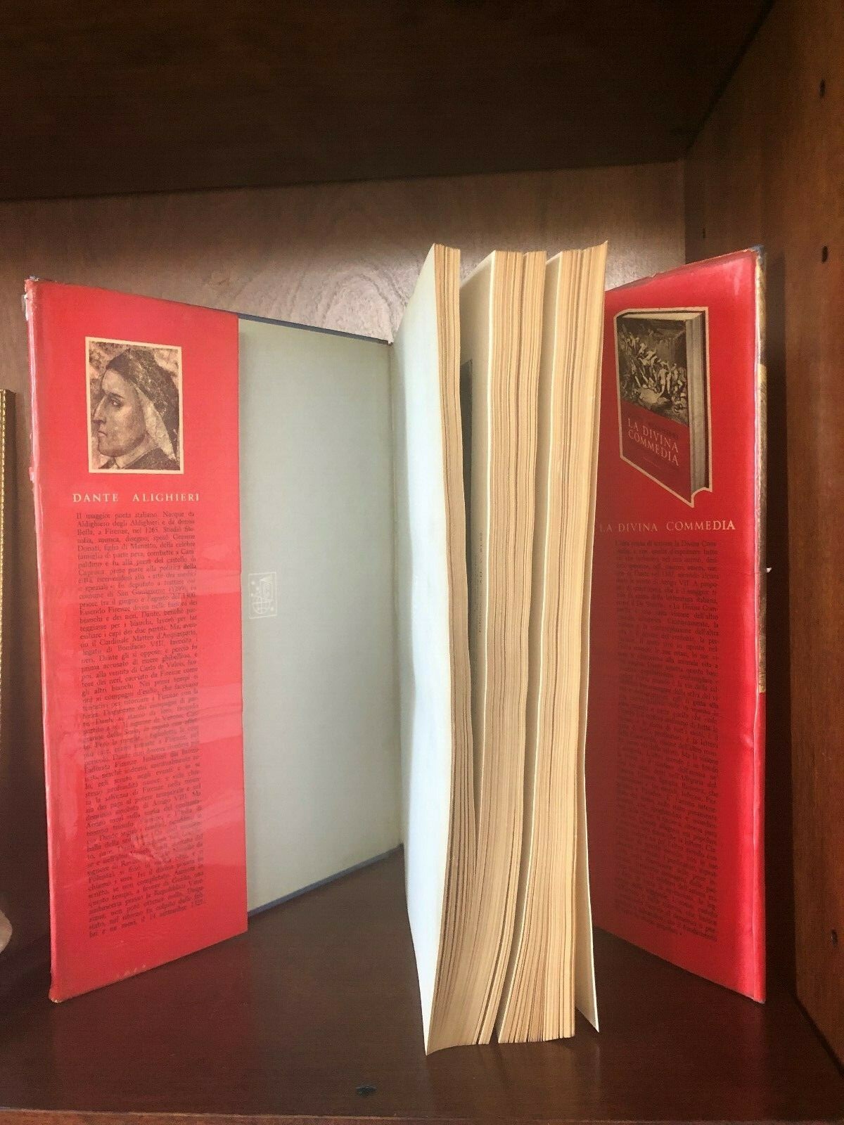 La Divina Comedia Dante Alighieri Armando Curcio Editore 1959.Italian Language.
