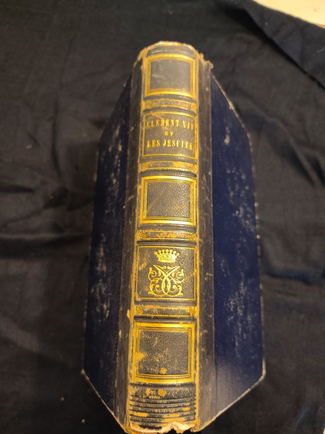 CLEMENT XIV et LES JESUITES BOOK FROM 1847. IN FRENCH