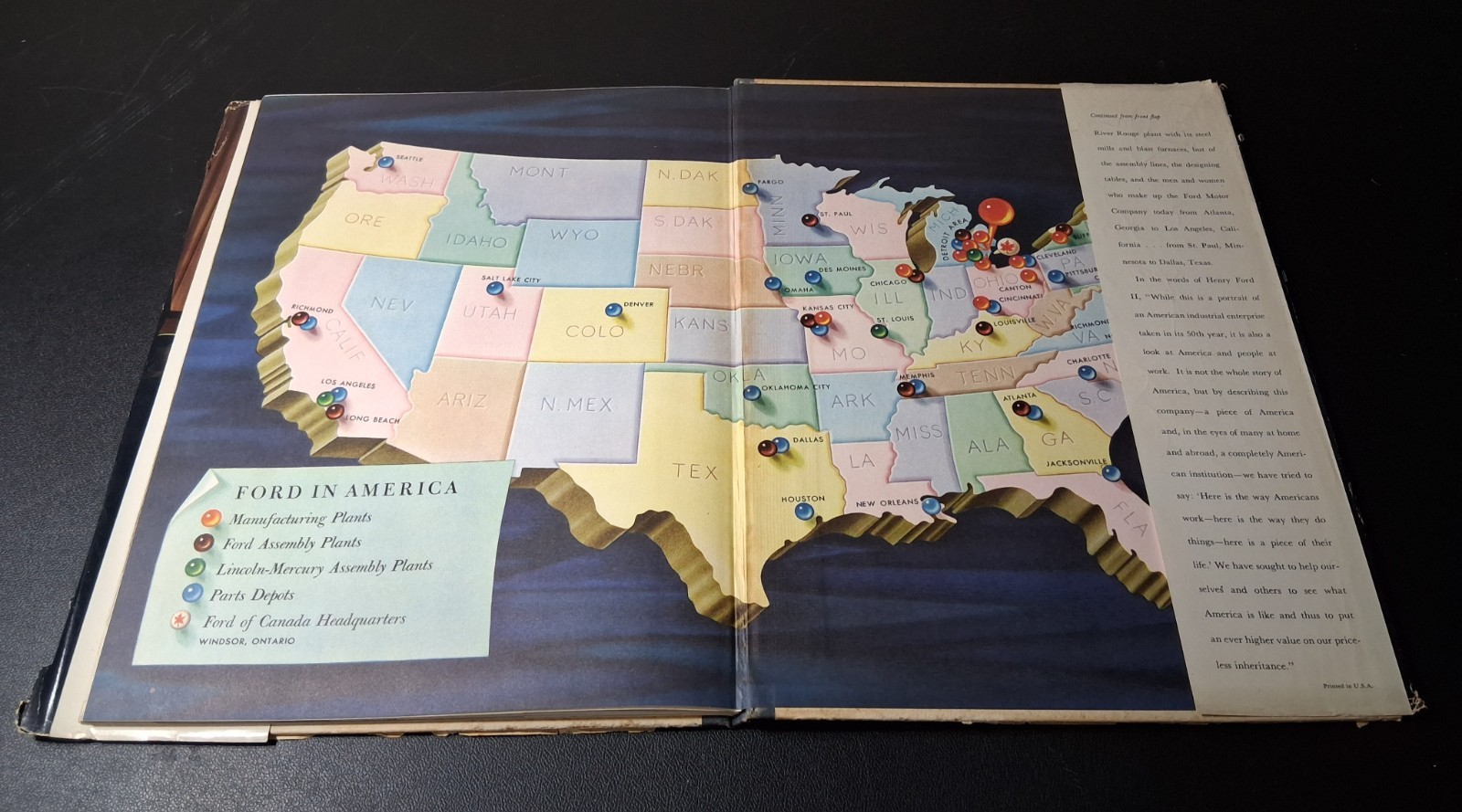 1953 Ford At Fifty An American Story Ford Motor Company History Book Henry Ford