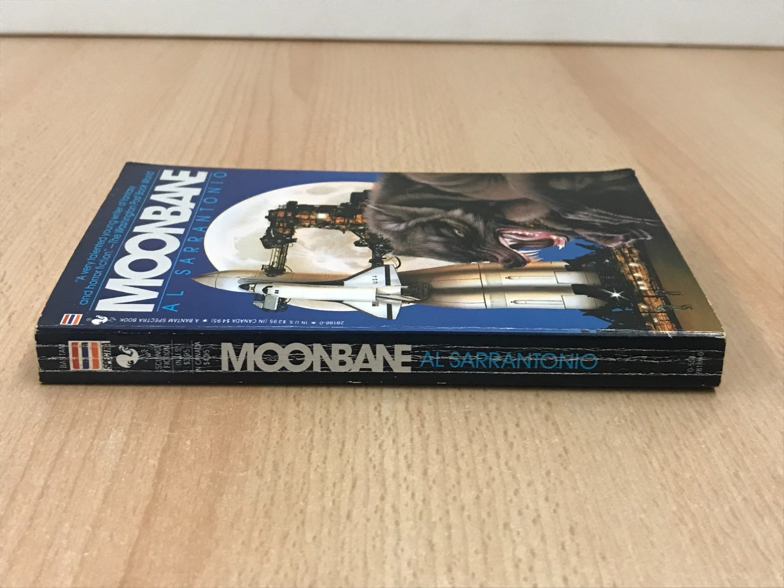 1989 Bantam – Moonbane by Al Sarrantonio Paperback Book