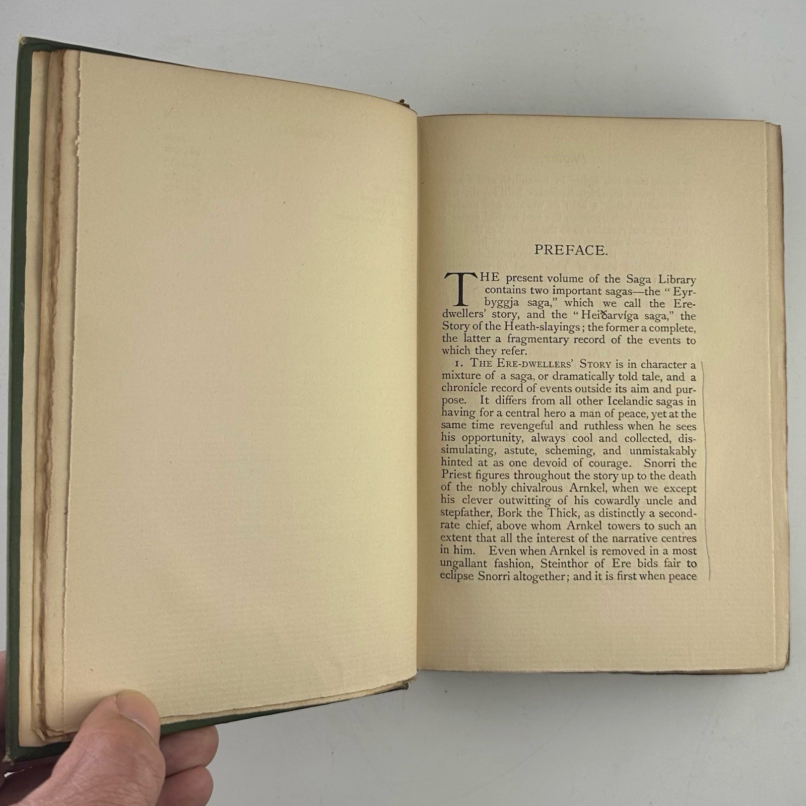 1892 Story of the Ere-Dwellers William Morris Eyrbyggja Saga Library Icelandic