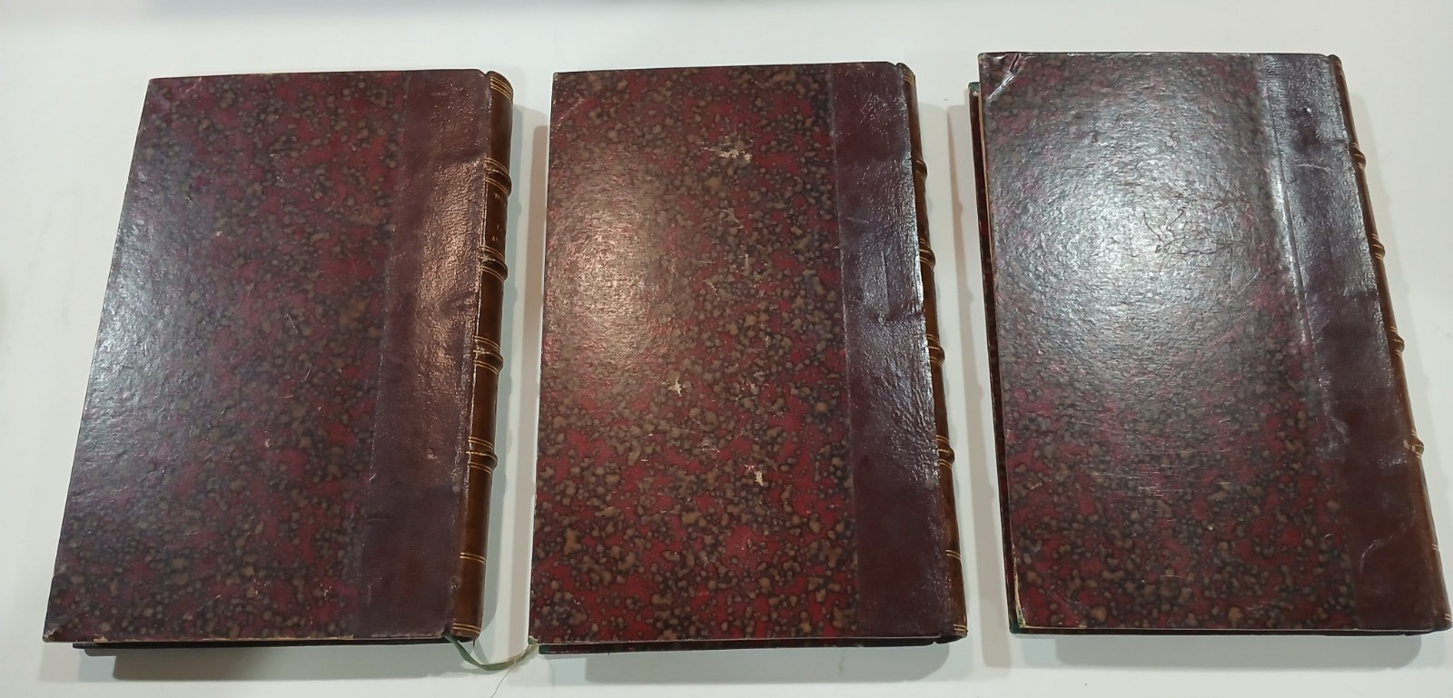3 Volume Lot of Thackery Novels in French 1870’s-1880’s Editions