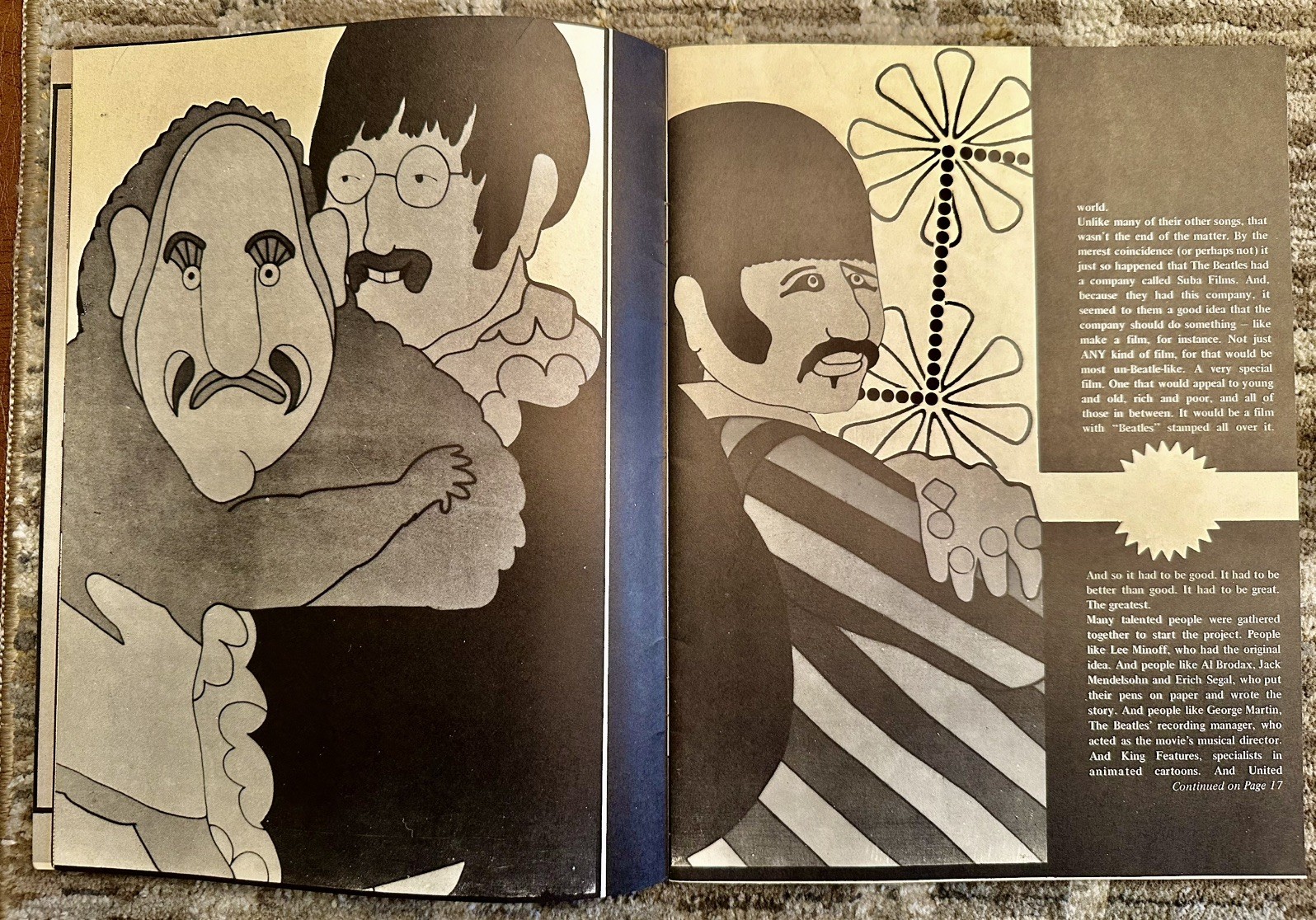 The Inside Story of The Yellow Submarine Souvenir Special Edition Mint. Rare