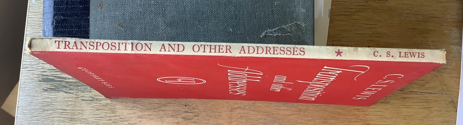C.S. Lewis – Transposition and Other Addresses – First Edition 1949 unclipped DJ