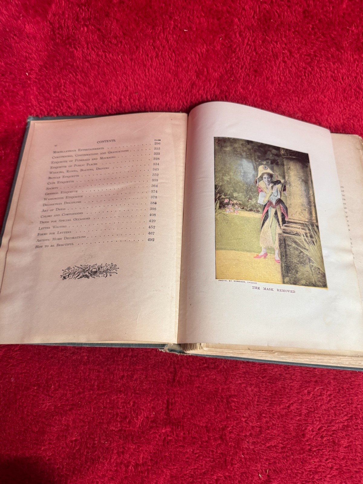 Vtg Manual of Etiquette: Social Forms Manners & Customs of Correct Society Book