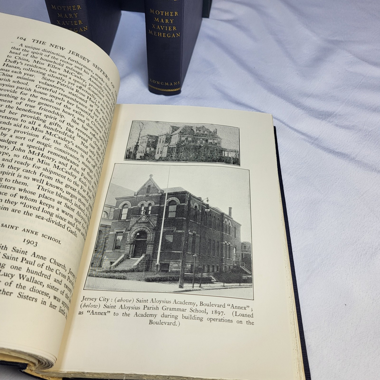 1933 The New Jersey Sisters Of Charity Mother Mary Xavier Mehegan 3 Volume Set