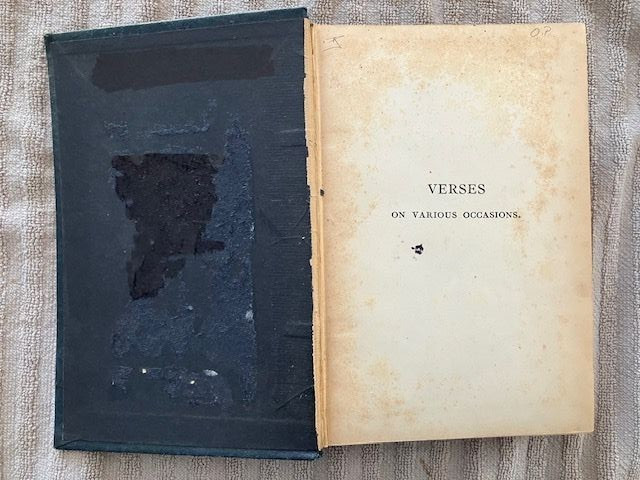 Verses on Various Occasions Newman 1903 Longmans HC Library Copy Poetry