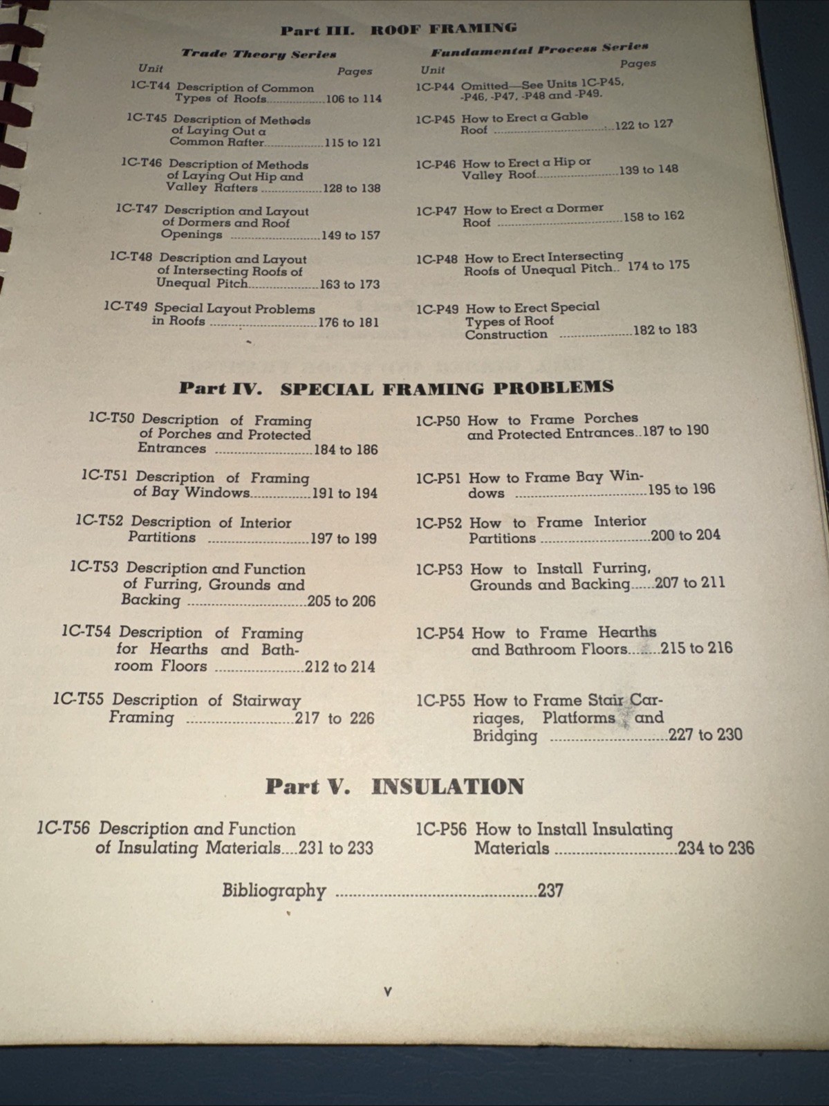 1946 Construction Books Interior & Exterior Trim Framing Sheathing Concrete Form