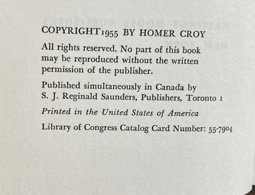 WHEELS WEST: THE STORY OF THE DONNER PARTY (1955) Homer Croy – Hastings House HC