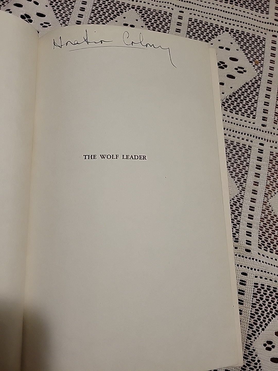 Alexandre Dumas / The Wolf Leader 1st Edition 1950 Prime Press Philadelphia HC