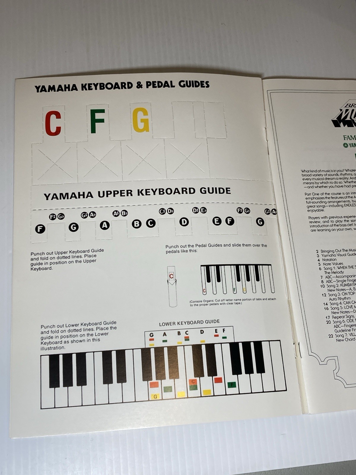 Vintage 1983 Yamaha Electone Family Organ Course Part One Music Book