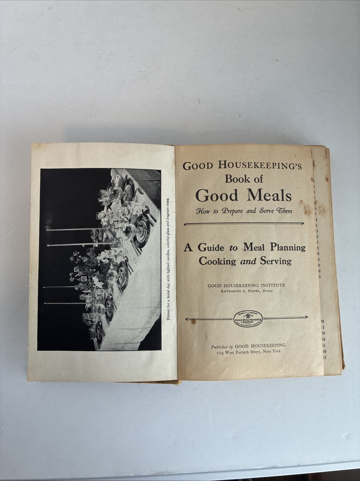VINTAGE Good Meals and How to Prepare Them Good Housekeeping 7th Edition 1929