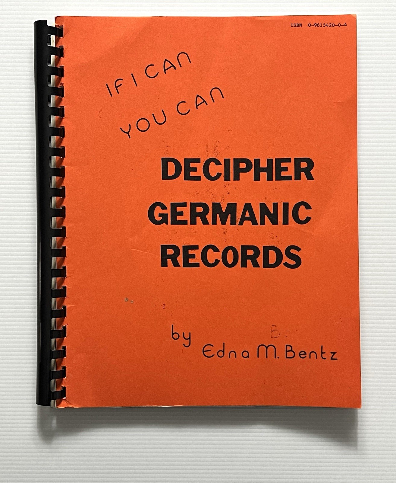 Decipher Germanic Records by Edna M. Bentz Genealogy SB 2002