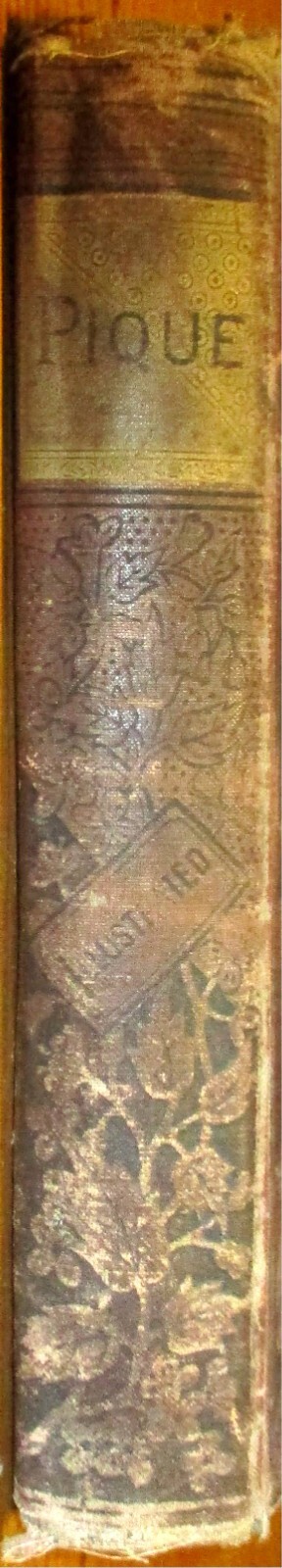 Vintage Pique A Tale of the English Aristocracy Alta Edition H/C 416 Pages