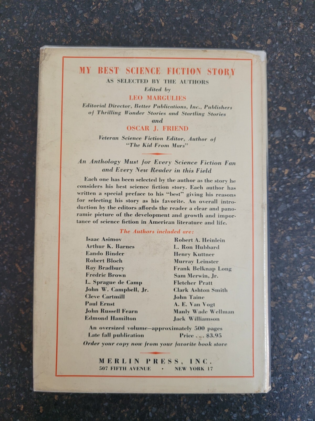 From Off This World – Gems of Science Fiction 1949 US 1st Edition Margulies