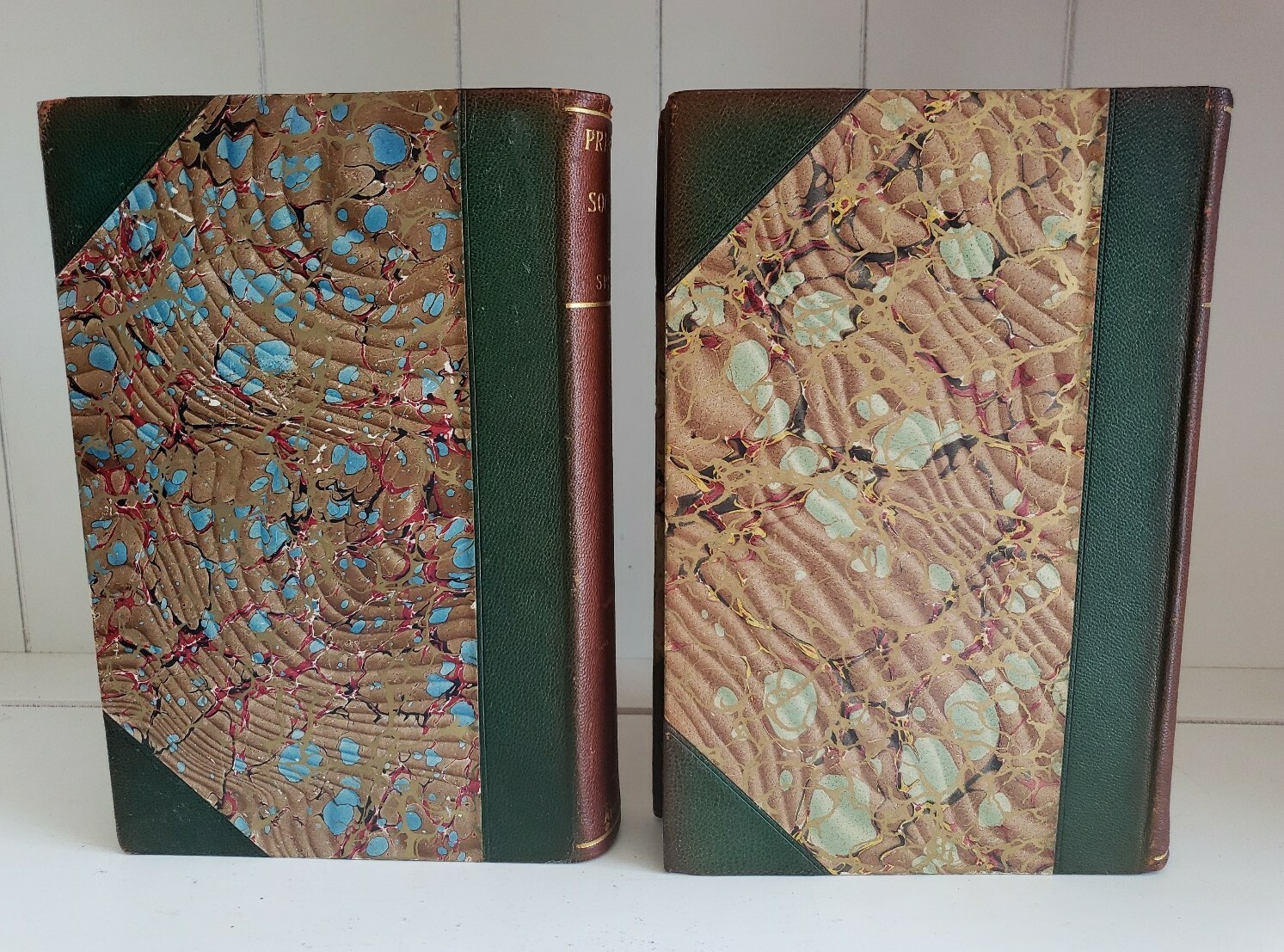 The Principles Of Sociology 2 Vol 1-1, 11-3 Herbert Spencer Antique Victorian