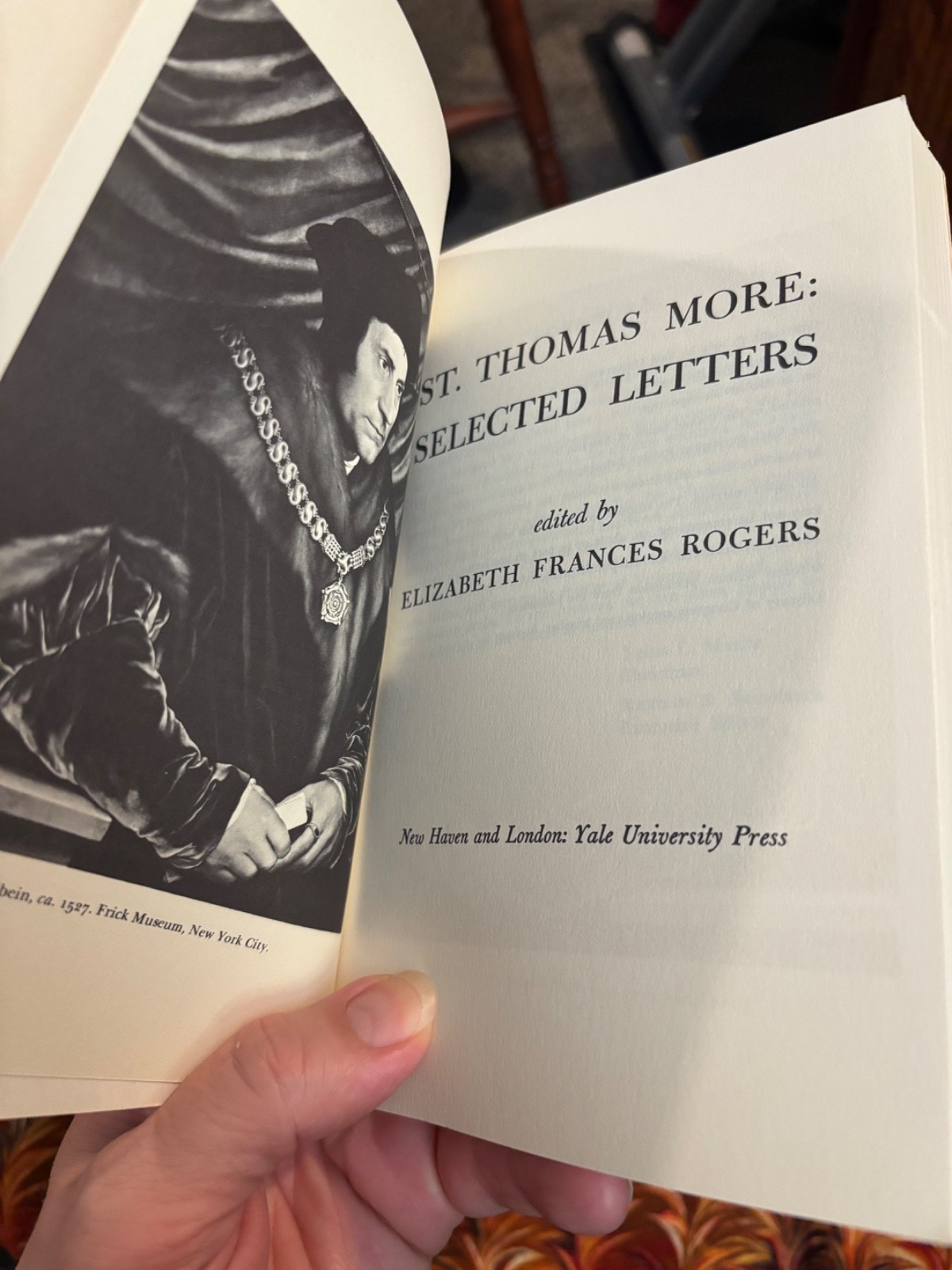 St. Thomas More Selected Letters, Rogers, Yale