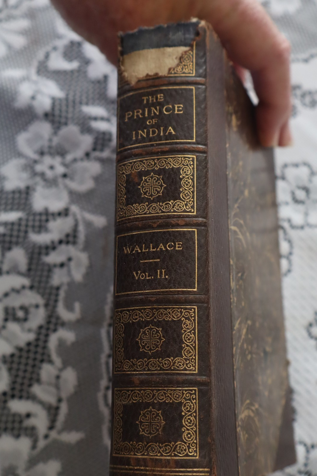 RARE LOT 5 ANTIQUE 1800’s BOOKS LEATHER WITH MARBLED COVERS, AS IS, REPAIRABLE
