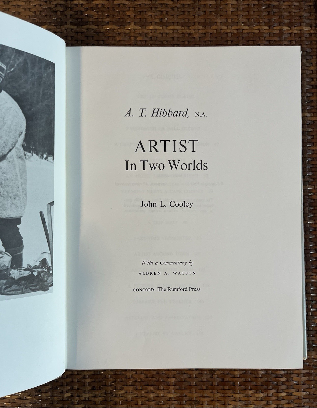 A T Hibbard NA Artist in Two Worlds Book First Edition 1968 John L Cooley