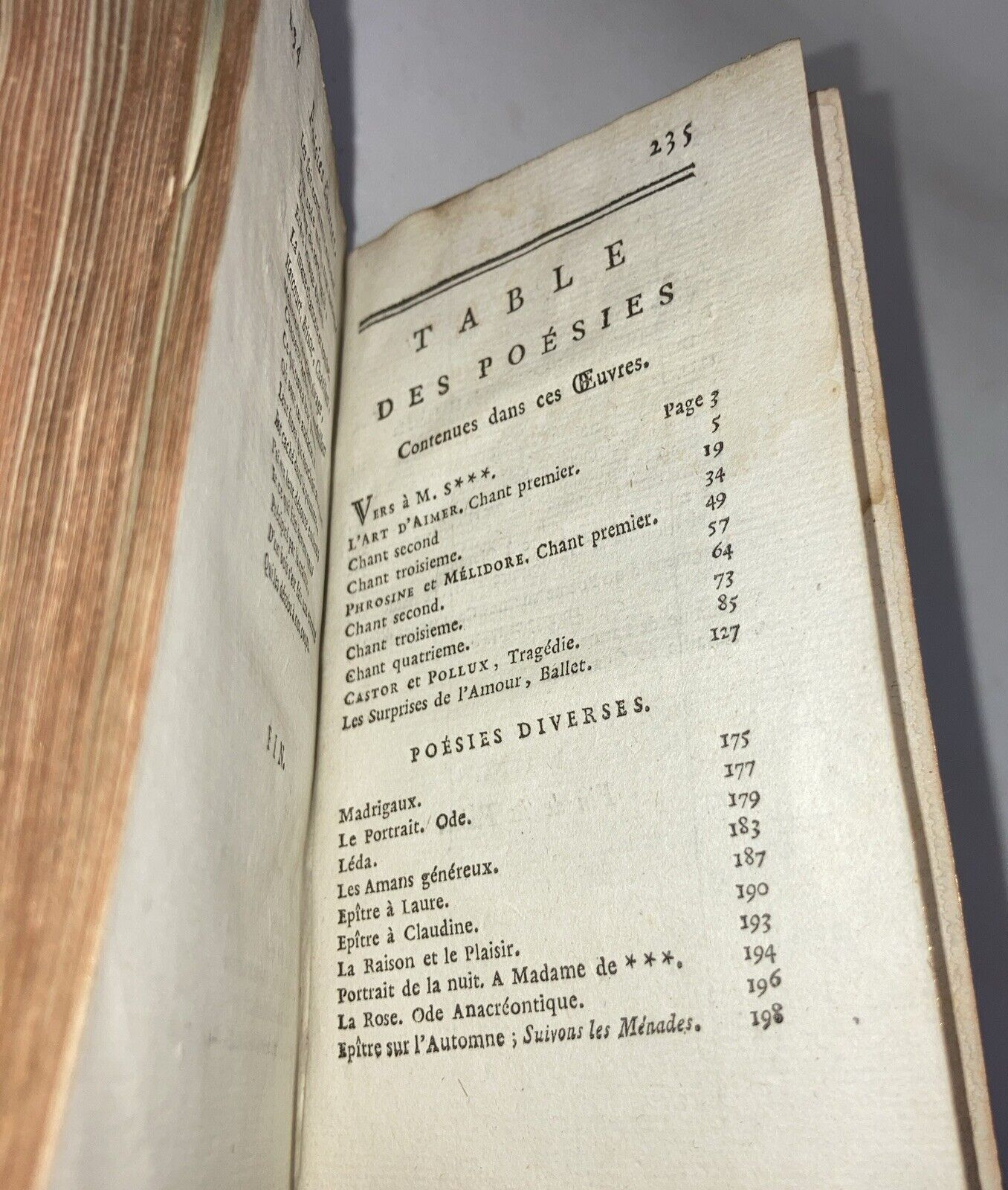 antique Oeuvres Completes de M. Bernard edition de Cezin French poems hardcover