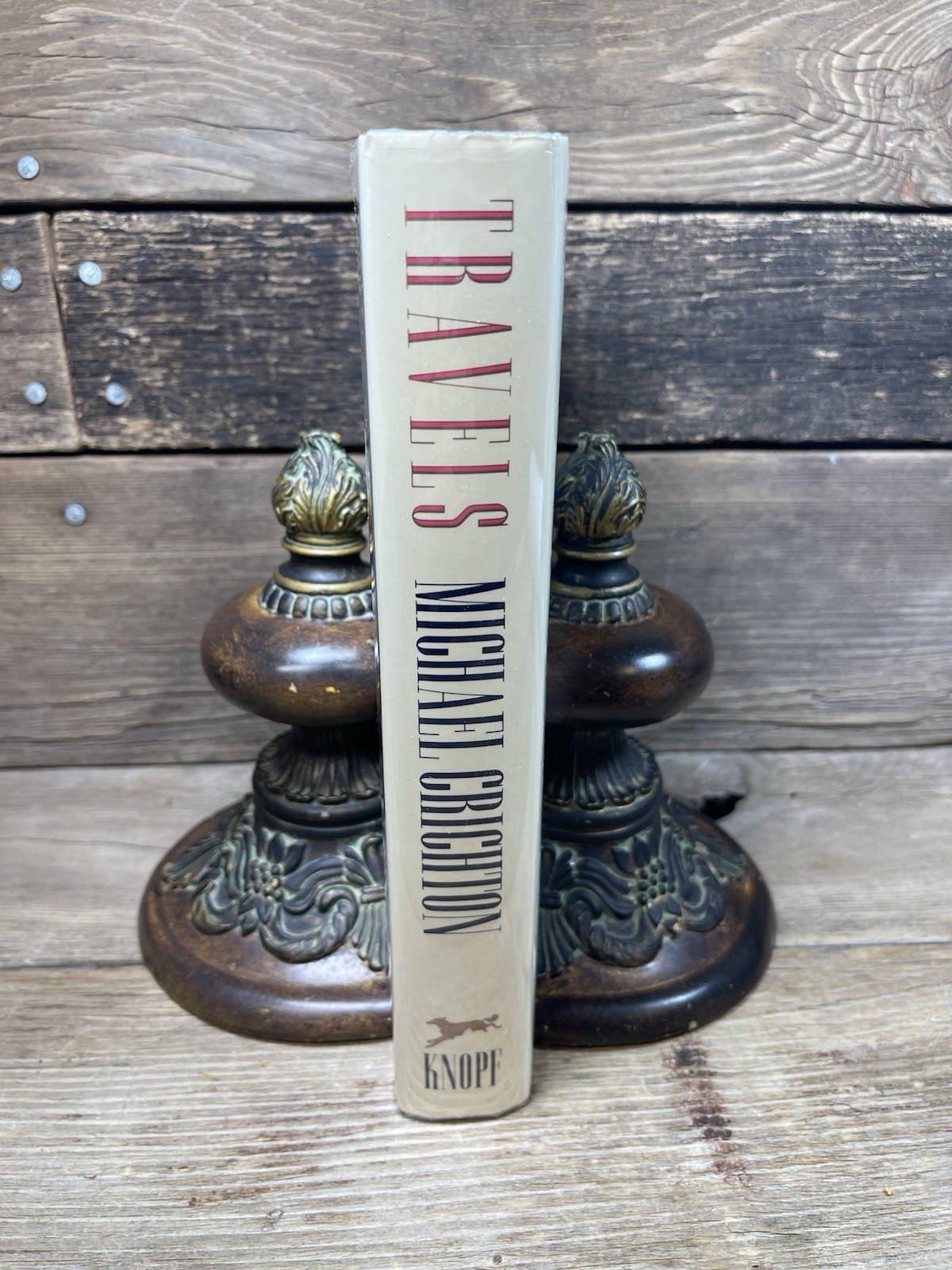 Crichton, Michael, TRAVELS, First Edition 1988 Fast Ship