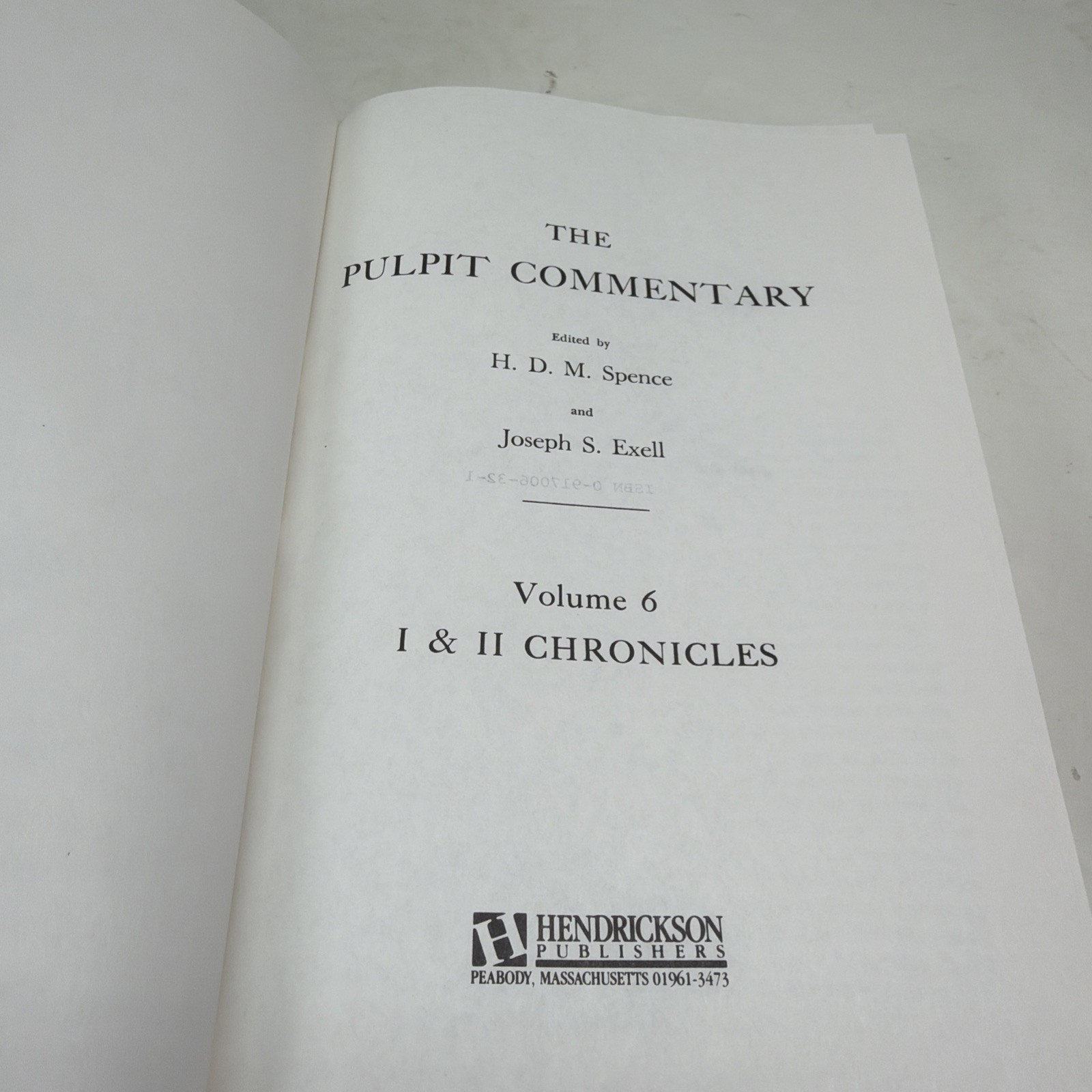 THE PULPIT COMMENTARY Volume 6 Chronicles