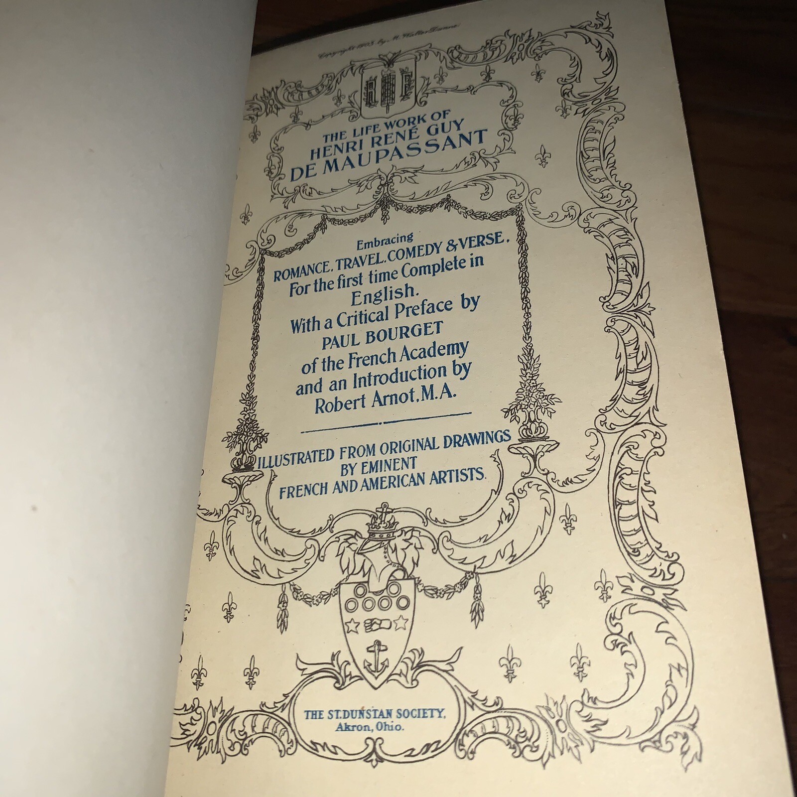 The Life Works of Henri Rene Guy De Maupassant 17 Books 1903 Instant Library