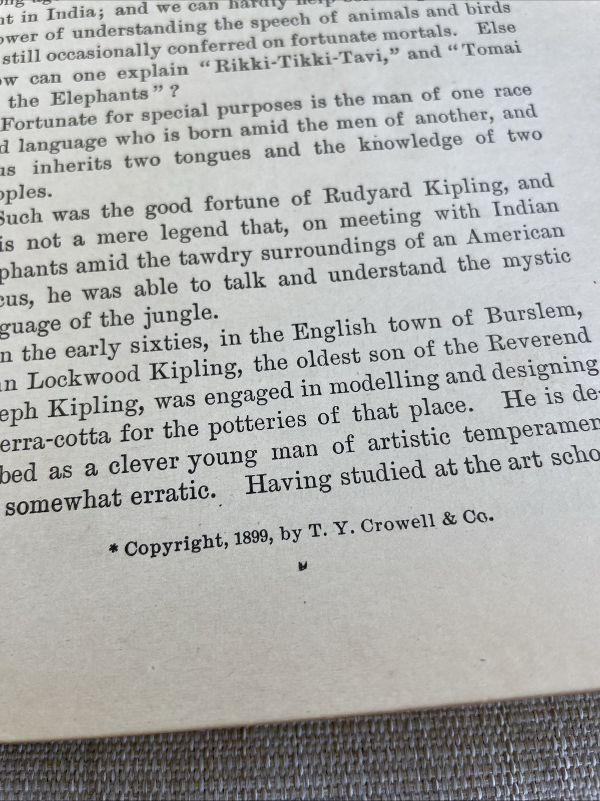 The Poems Of Rudyard Kipling 1899 Embossed Leather bound Edition Antique Book