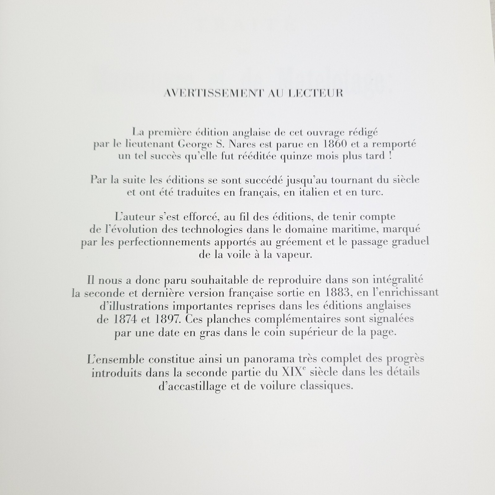 Traité de manoeuvre et de matelotage 1860-1883; Georges Nares HC/DJ 1999 Ltd Ed