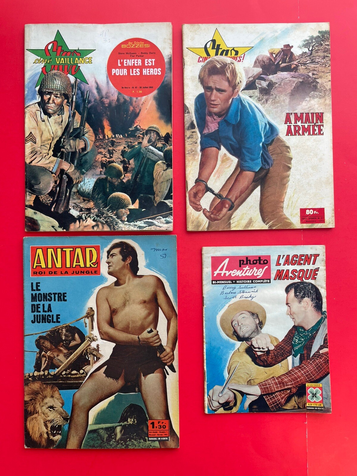 STAR CINE COSMOS FOTONOVELS (FRENCH)- 16 Different 1959-1965 ACTION /ADVENTURE