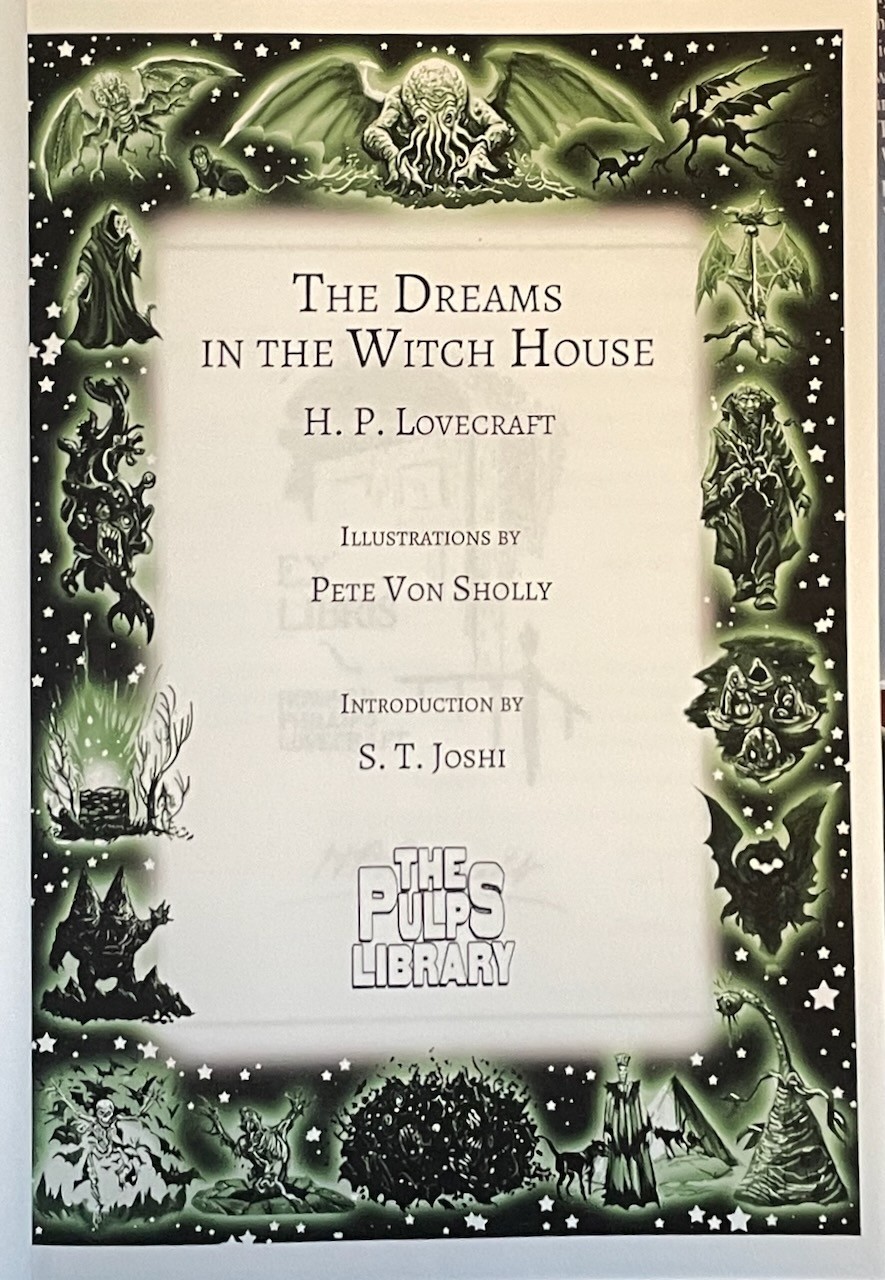 H.P. Lovecraft / von Sholly (illus) / lot of 14 PS Pulps Library ltd edition HC