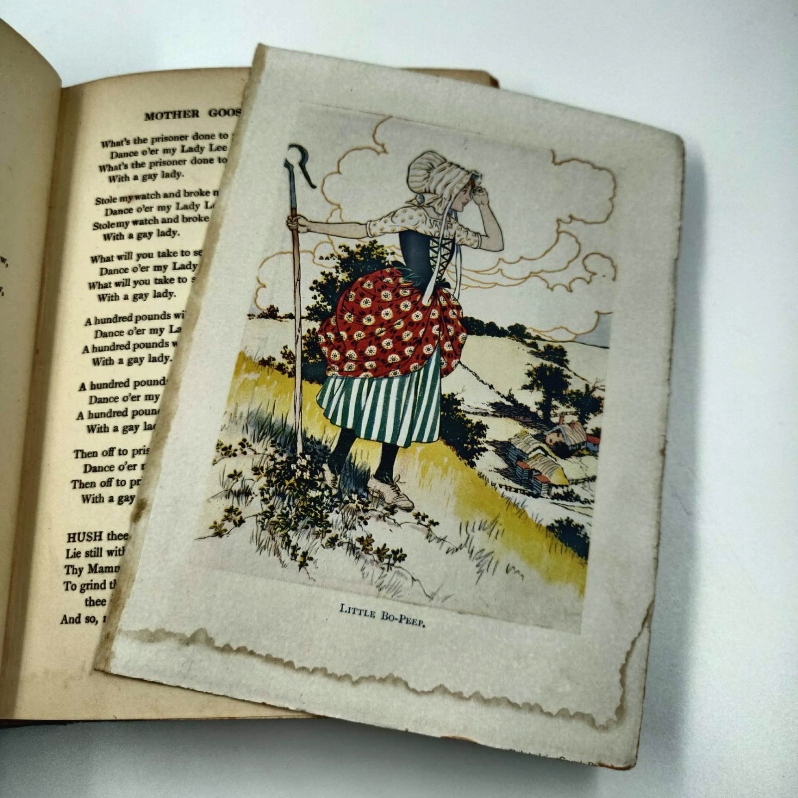 Antique 1924 Book Mother Gooses Nursery Rhymes Hardcover Charles Folkard