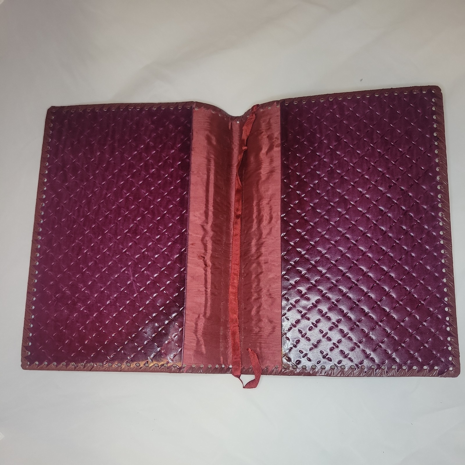 Vintage/Antique Victorian Era Embossed Leather Book cover 11×8