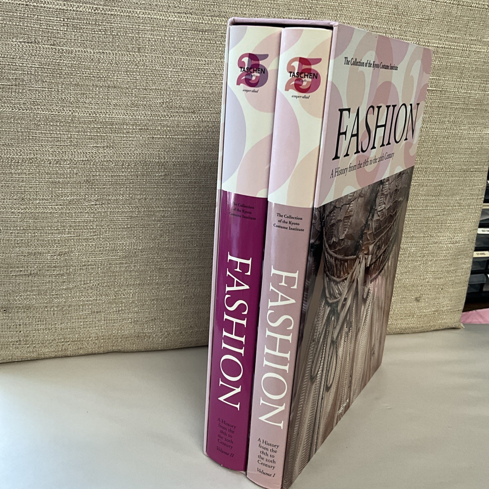 FASHION A HISTORY FROM THE 18th-20th CENTURY VOLUME 1 + 2 Hardcover Set VG fr/sh