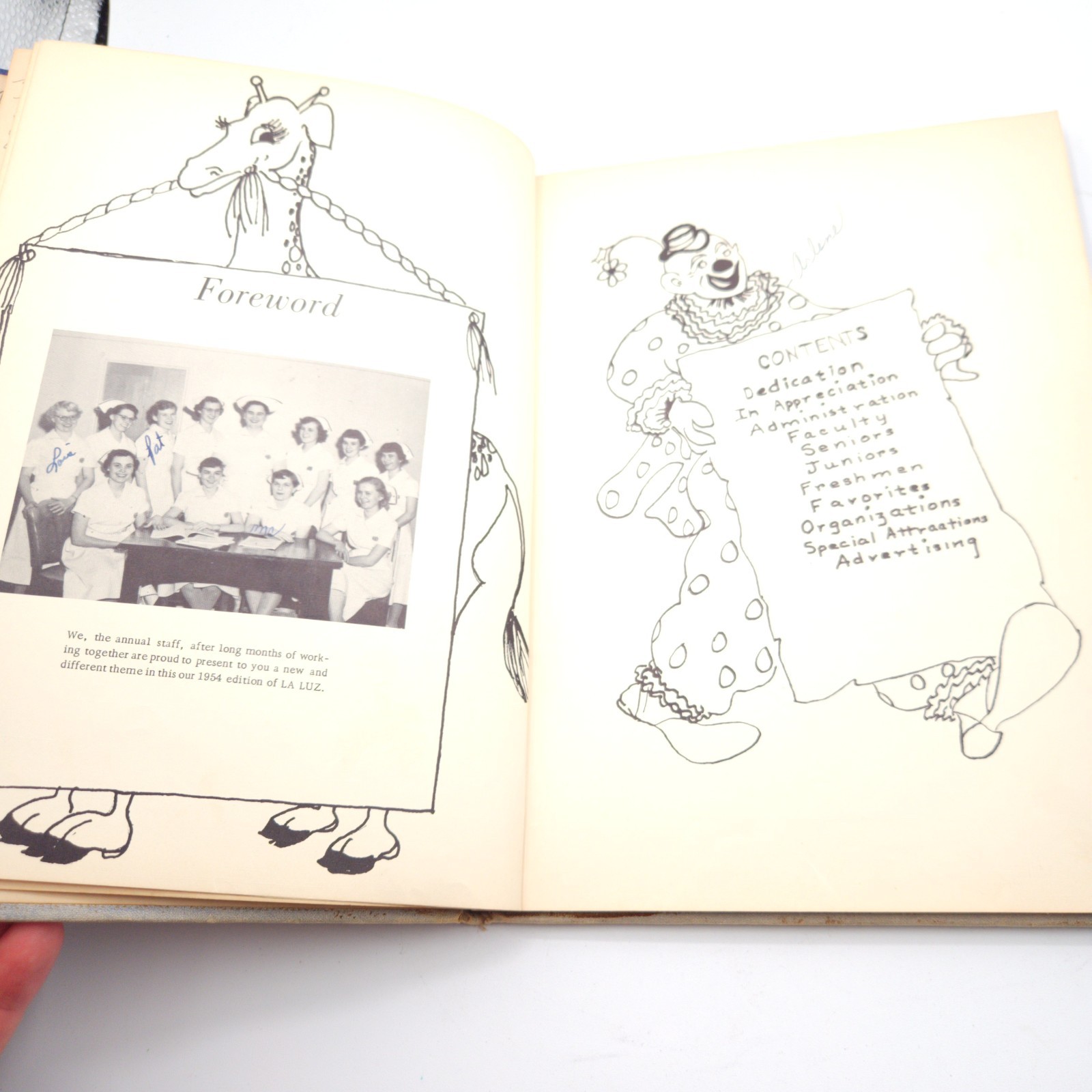 1954 La Luz Yearbook,Lubbock Memorial Hospital,School Of Nursing,Lubbock,Texas