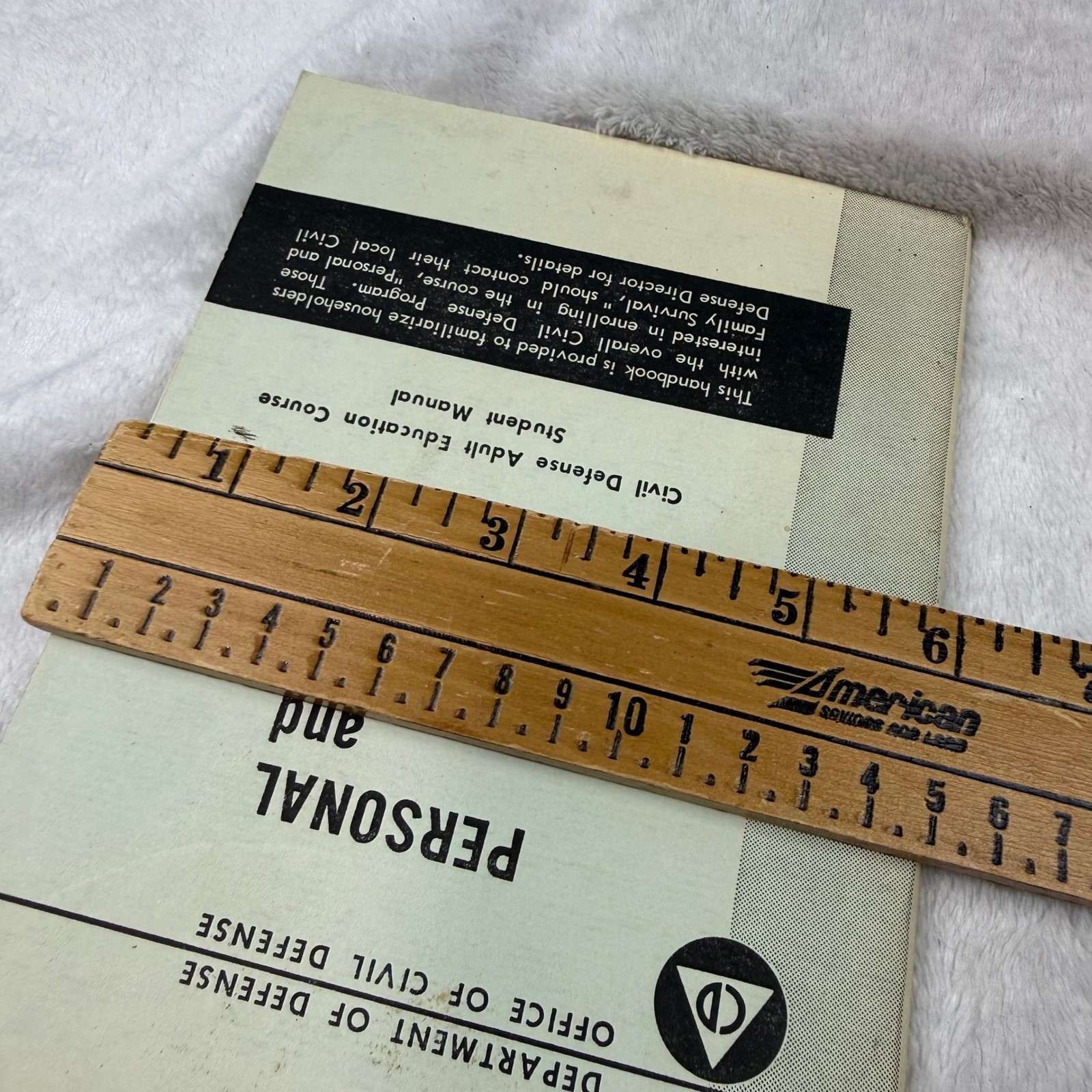 1966 Personal and Family Survival Civil Defense Student Manual SM 3-11-A DOD