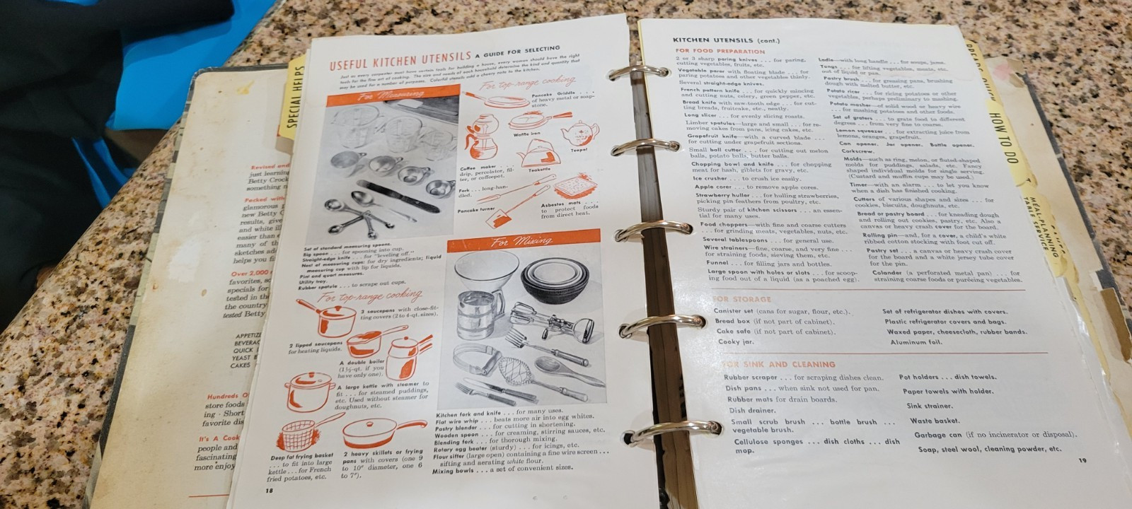 VTG Betty Crocker’s Picture Cook Book 1956 1st Printing Binder see wear